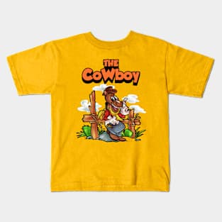 Retro Rustler: Vintage Cowboy Adventure Kids T-Shirt